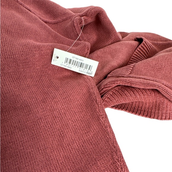 Goodthreads Women Mineral Wash Burgundy Open Cardigan Sweater Size Small - Picture 7 of 11